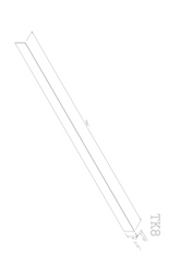 Natural Shaker Toe Kick-4.5"W X 96"L--TK